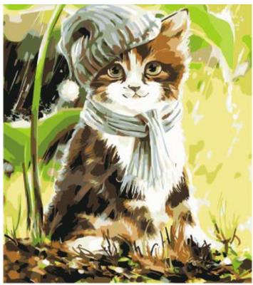 Opakowanie Malowanie po numerach Kotek w czapce