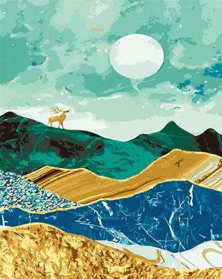 Opakowanie Malowanie po numerach - Krajobraz złota 40x50cm