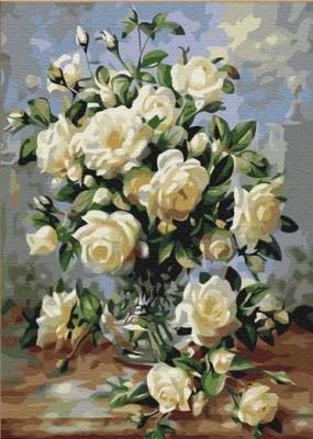 Opakowanie Malowanie po numerach - Kremowy bukiet 40x50cm