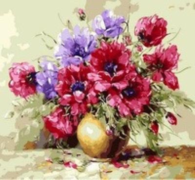 Opakowanie Malowanie po numerach Kwiaty bukiet w wazonie