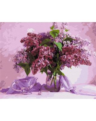 Opakowanie Malowanie po numerach - Kwiaty bzu 40x50