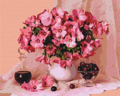 Opakowanie Malowanie po numerach - Kwitnąca i wiśnie 40x50cm