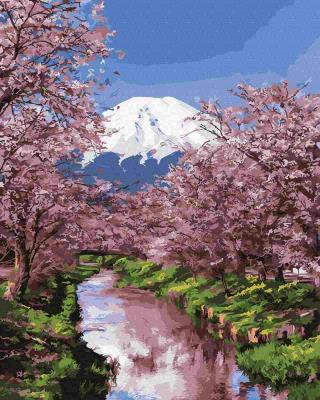 Opakowanie Malowanie po numerach - Kwitnąca sakura 40x50cm