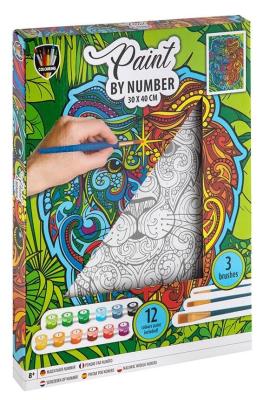 Opakowanie Malowanie po numerach - Lew 30x40cm