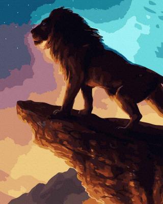 Opakowanie Malowanie po numerach - Lew na górze 40x50cm