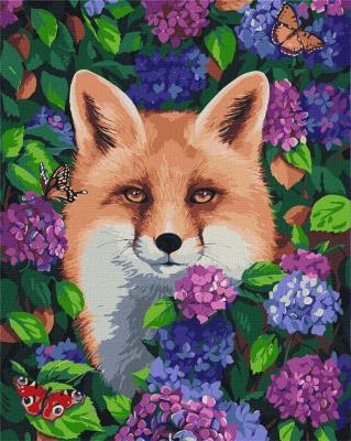 Opakowanie Malowanie po numerach - Lis w hortensji 40x50cm