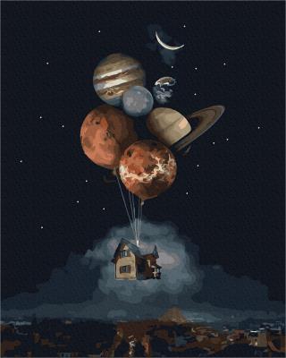 Opakowanie Malowanie po numerach Lot w kosmos