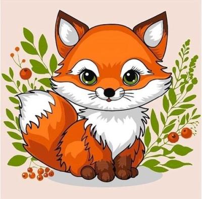 Opakowanie Malowanie po numerach - Łysychka 25x25cm