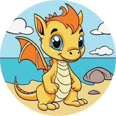 Opakowanie Malowanie po numerach - Magiczny smok 19cm