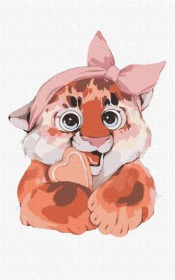 Malowanie po numerach - Magiczny tygrysek 25x40cm. Wydawca: Ideyka. SmakLiter.pl Opakowanie Malowanie po numerach - Magiczny tygrysek 25x40cm