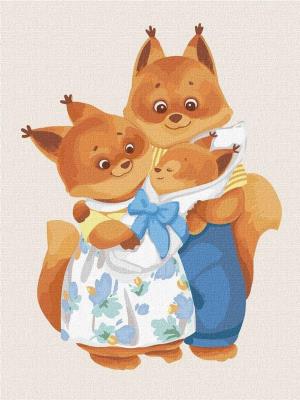 Malowanie po numerach - Mała rodzina.. 30x40cm. Wydawca: Ideyka. SmakLiter.pl Opakowanie Malowanie po numerach - Mała rodzina.. 30x40cm