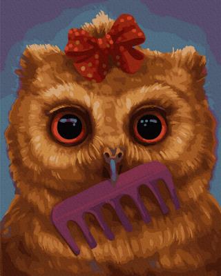 Opakowanie Malowanie po numerach - Mała sowa 40x50cm