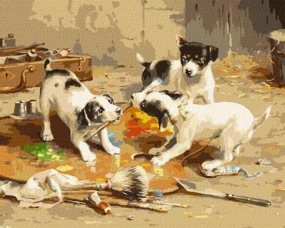 Opakowanie Malowanie po numerach - Mali artyści 40x50cm