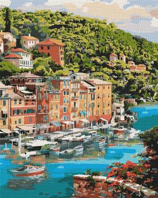 Malowanie po numerach - Malownicza zatoka 40x50cm. Wydawca: Ideyka. SmakLiter.pl Opakowanie Malowanie po numerach - Malownicza zatoka 40x50cm