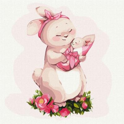 Malowanie po numerach - Maluch mamy 25x25cm. Wydawca: Ideyka. SmakLiter.pl Opakowanie Malowanie po numerach - Maluch mamy 25x25cm