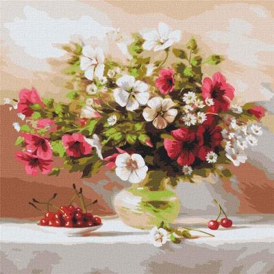 Opakowanie Malowanie po numerach - Malwy i wiśnie 40x40cm