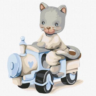 Opakowanie Malowanie po numerach - Mały kierowca 30x30cm