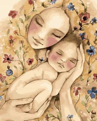 Opakowanie Malowanie po numerach Mamusia z noworodkiem