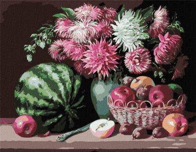 Malowanie po numerach - Martwa natura 40x50cm. Wydawca: Ideyka. SmakLiter.pl Opakowanie Malowanie po numerach - Martwa natura 40x50cm