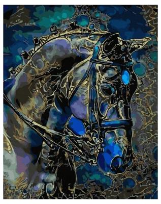 Opakowanie Malowanie po numerach -Metalowy koń 40x50 cm