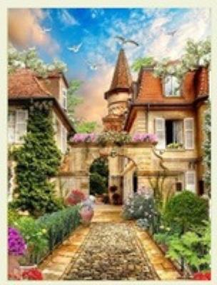 Opakowanie Malowanie po numerach Miasteczko z brukowaną uliczką