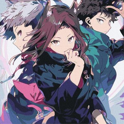 Opakowanie Malowanie po numerach - Mocna przyjaźń 40x40cm