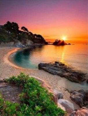 Opakowanie Malowanie po numerach Morze wschód słońca nad zatoką