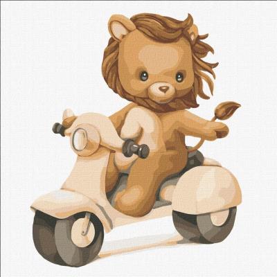 Opakowanie Malowanie po numerach - Motocyklista 30x30cm