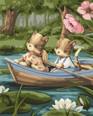 Opakowanie Malowanie po numerach - Na lódce 40x50cm