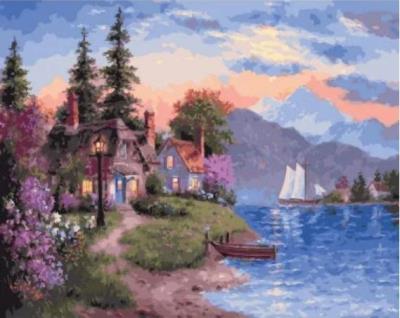 Opakowanie Malowanie po numerach - Nad jeziorem 40x50cm