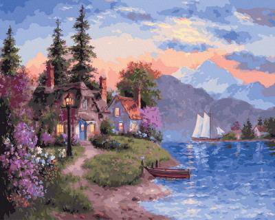 Opakowanie Malowanie po numerach Nad jeziorem