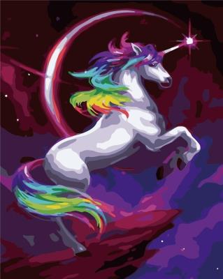 Opakowanie Malowanie po numerach - Nocny jednorożec 40x50cm