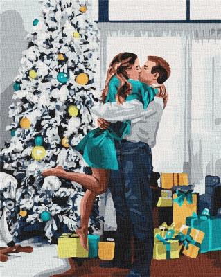 Malowanie po numerach - Noworoczny nastrój 40x50cm. Wydawca: Ideyka. SmakLiter.pl Opakowanie Malowanie po numerach - Noworoczny nastrój 40x50cm