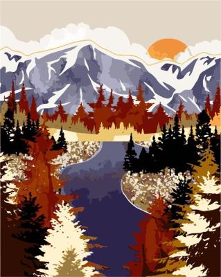 Opakowanie Malowanie po numerach - Obraz brązy 40x50cm