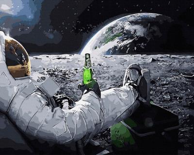 Opakowanie Malowanie po numerach Odpoczynek kosmiczny