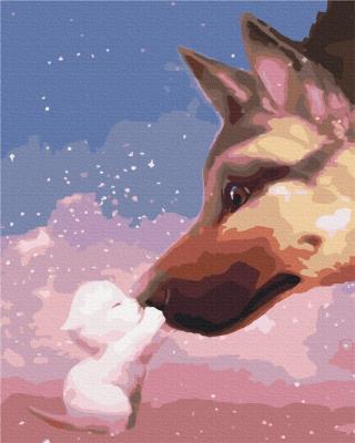 Opakowanie Malowanie po numerach - Odważny przyjaciel 40x50cm