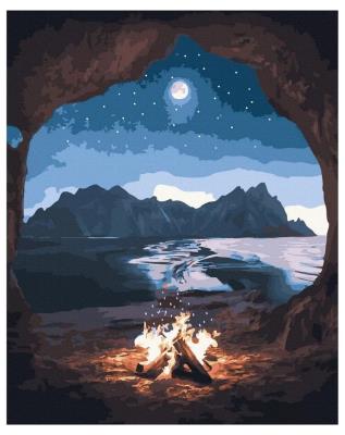 Opakowanie Malowanie po numerach - Ognisko w przyrodzie 40x50