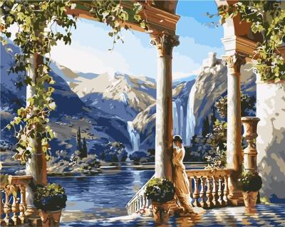 Opakowanie Malowanie po numerach - Ogródek w górach 40x50cm