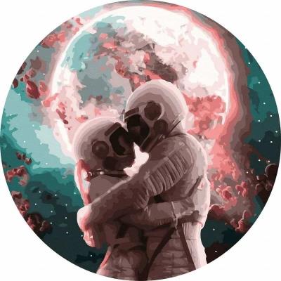 Opakowanie Malowanie po numerach okrągłe - Kosmos 40cm