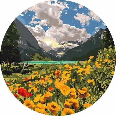 Opakowanie Malowanie po numerach okrągłe - Majestatyczne Alpy