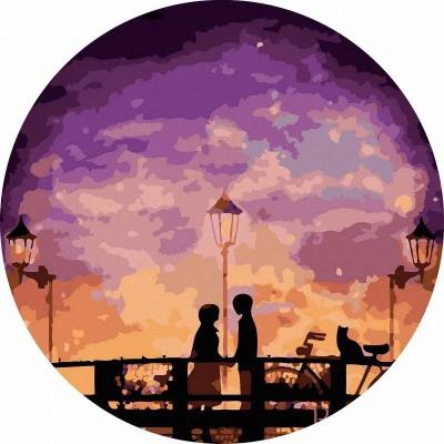 Opakowanie Malowanie po numerach okrągłe - Miłość 40cm