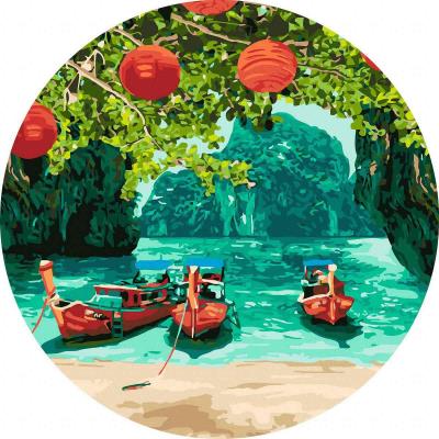 Opakowanie Malowanie po numerach okrągłe - Wakacje... 40cm