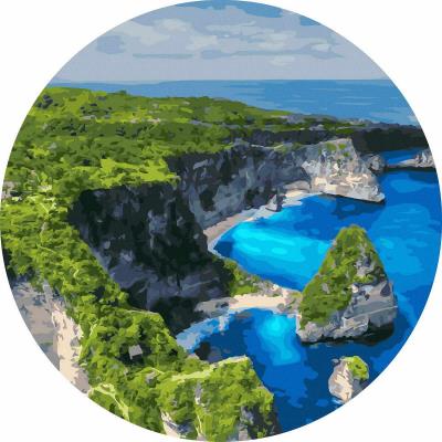 Opakowanie Malowanie po numerach okrągłe - Widok z lotu 40cm