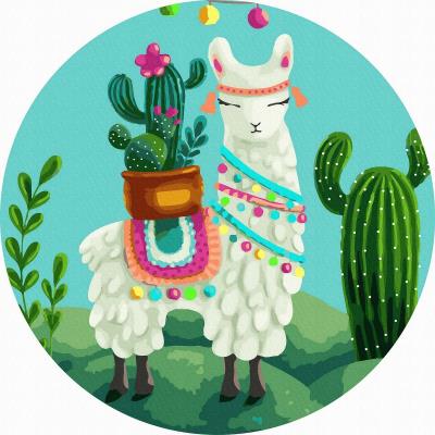 Opakowanie Malowanie po numerach owalne Lama