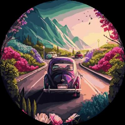 Opakowanie Malowanie po numerach owalne Volkswagen