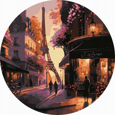 Opakowanie Malowanie po numerach owalne Wieża Eiffla