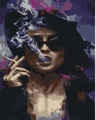 Opakowanie Malowanie po numerach - Pani z cygarem 40x50cm