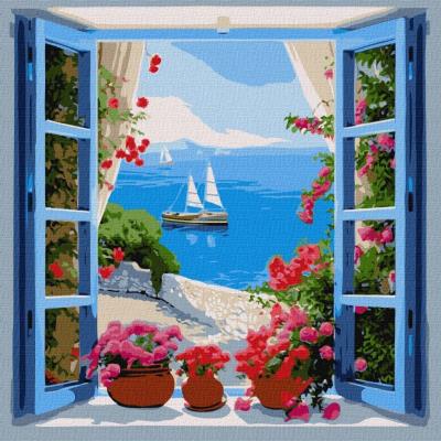 Opakowanie Malowanie po numerach - Pejzaż morski 40x40cm