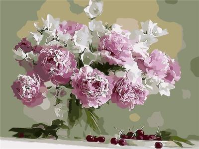 Opakowanie Malowanie po numerach - Peonie i czereśnie 30x40cm