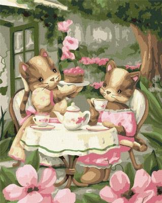 Opakowanie Malowanie po numerach - Picie herbaty.. 40x50cm